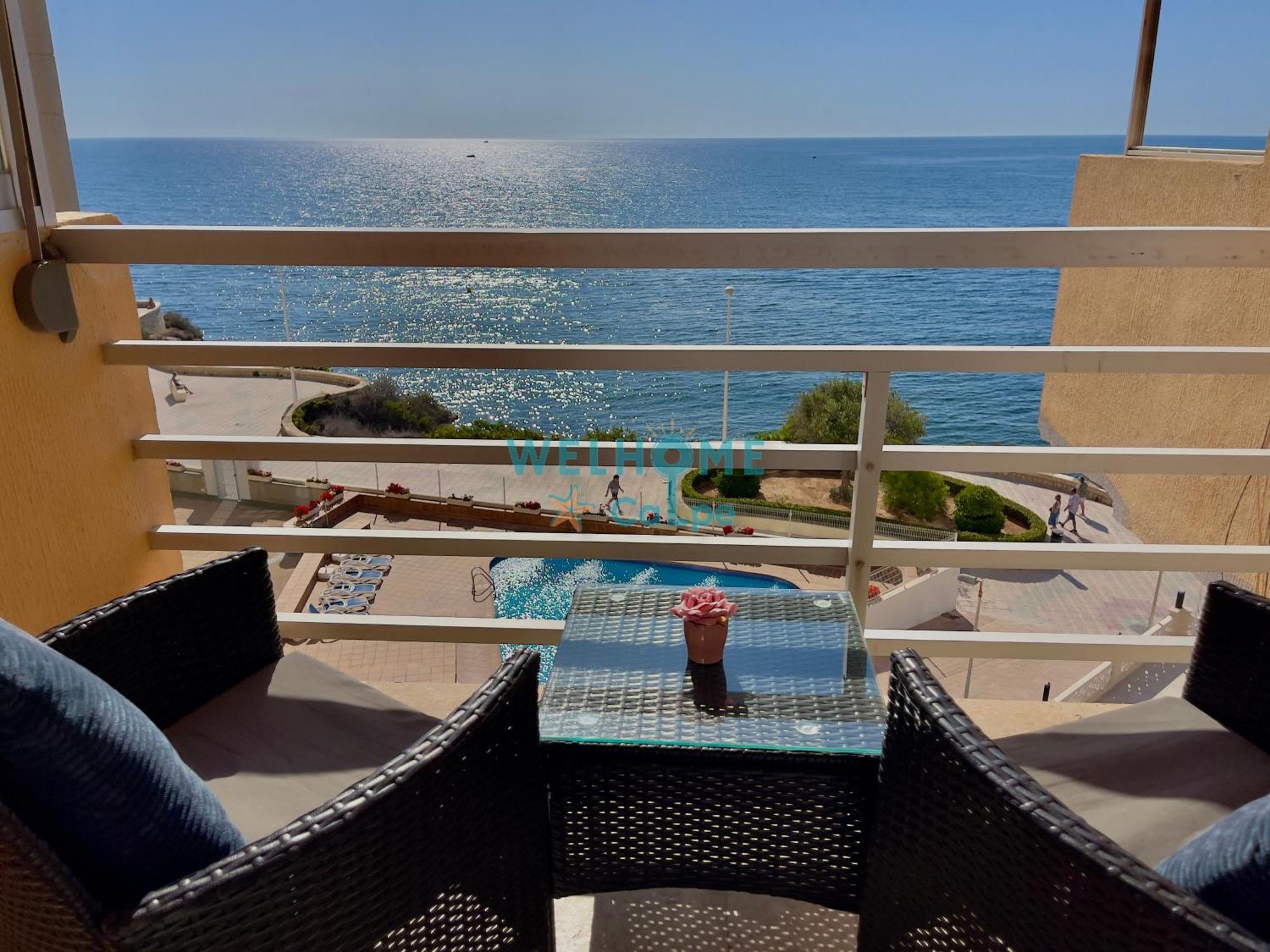 Acuarela Estudio, 1ª Linea, Vista Al Mar, Piscina Calpe Bagian luar foto
